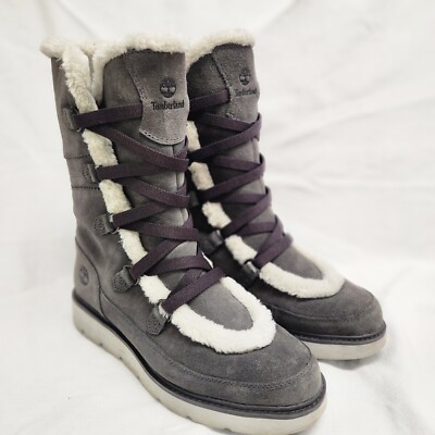 Timberland Women's 9M Kenniston Muk Tall Boot GREY SUEDE