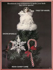 Christmas Angel Tree Topper Pattern - Craft Book: Macrame Tree-Time Favorites