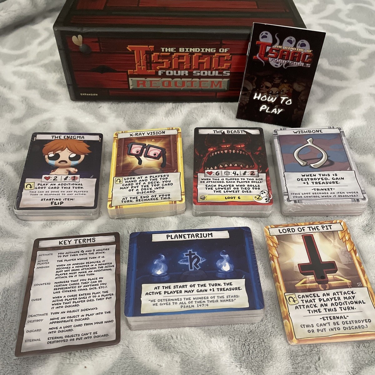 The Binding of Isaac Four Souls Requiem Expansion Board Sealed/Open box The Binding of Isaac Four Souls Requiem Expansion Board Sealed/Open box