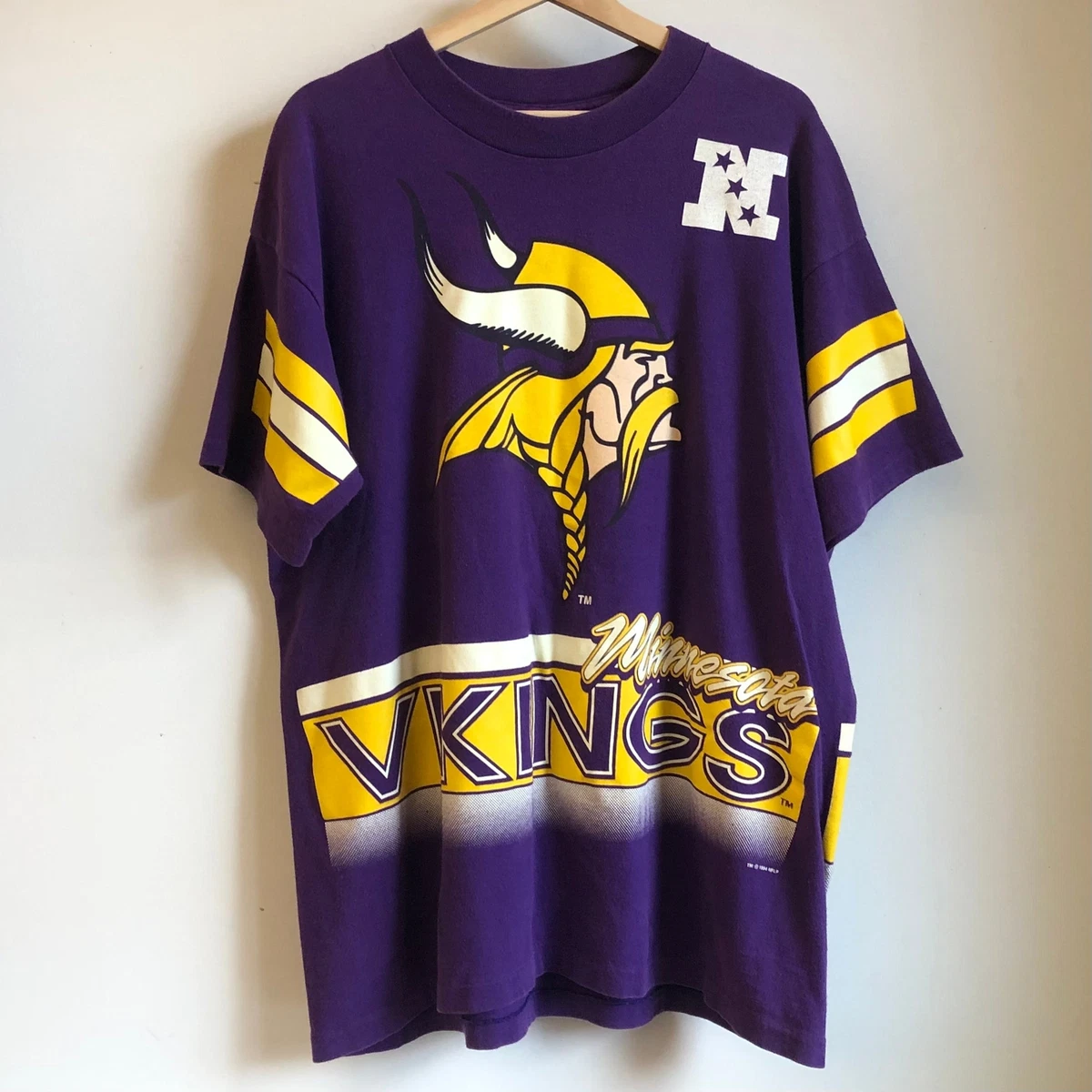 Vtg 1994 Salem Sportswear Minnesota Vikings Purple NFL Football