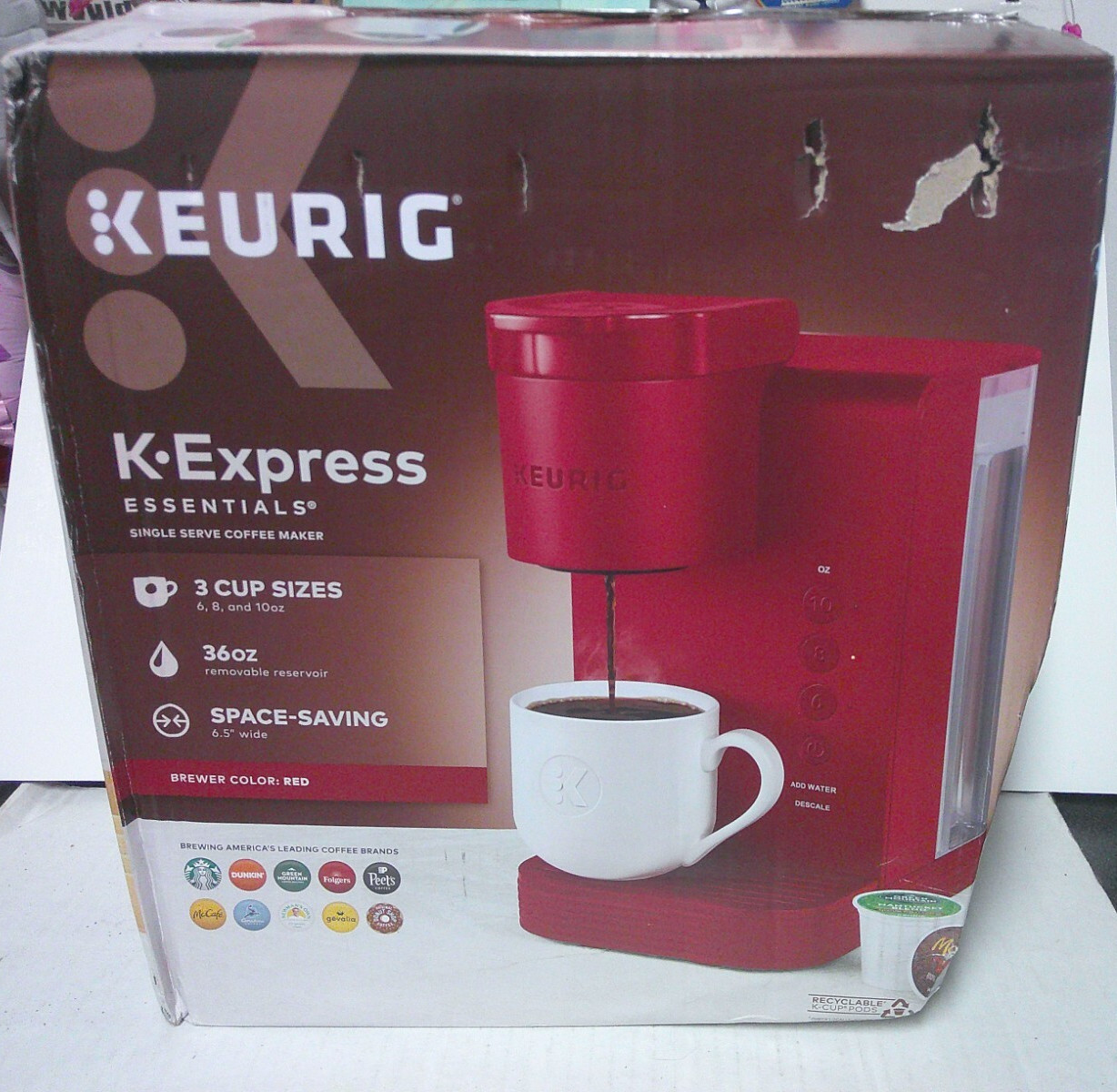 Red Uses K-cup Pods