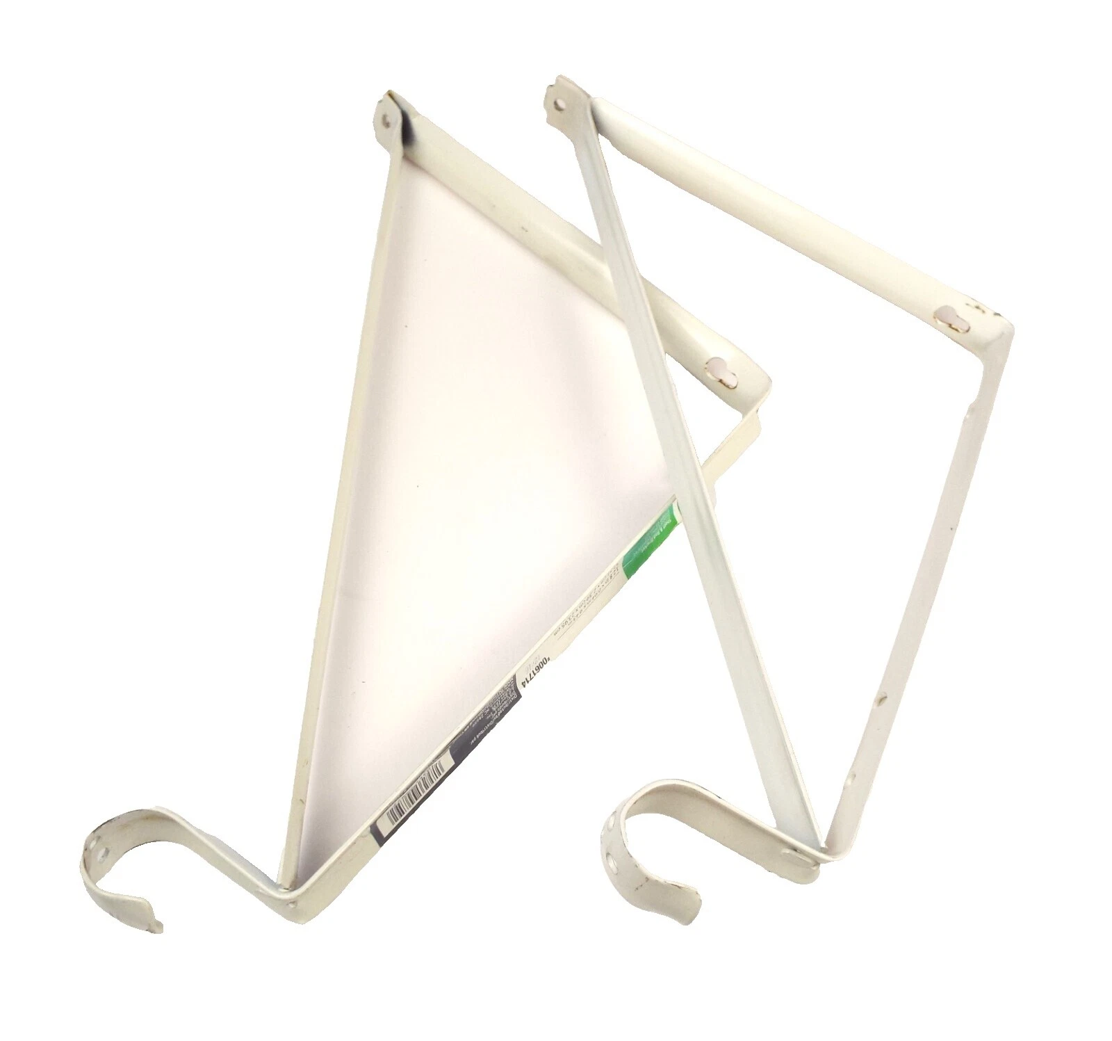 Mejoras para el Hogar metal White Abrazaderas y Soportes