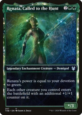 Renata, Called to the Hunt (Showcase) [Theros Beyond Death] Magic MTG