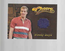 Reliquia de disfraz Cheers Premier Edition 2025 CR8 Woody Harrelson como Woody Boyd
