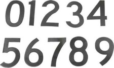 Made in USA Letter Label Legend: Number Set, English, 2" Wide, Black, Pressur...