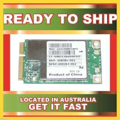 GENUINE BCM94312MCG BROADCOM MINI PCI 802.11B/ G WIFI CARD 458381-002