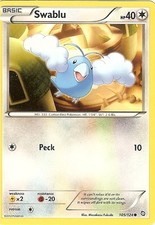 105/124 Swablu Common: Pokemon Trading Card Game BW-06 Dragons Exalted