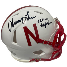 Irving Fryar Signed Nebraska Mini Helmet w/Scoring Explosion Beckett W BAS COA