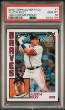 Austin Riley 2019 Topps Update RC Silver Pack 1984 Mojo SP PSA 10 #T84U-7