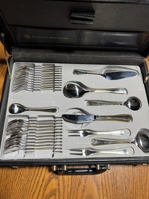 Edelstahl 18/10 Gold Accent Silverware Flatware 29pcs W/Case Germany
