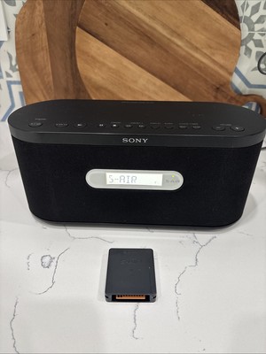 Sony S-Air ~Clock Radio~ Wireless Speaker System (AIR-SA10) W/ Trans Receiver