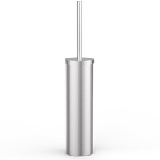 Stainless Steel Brush and Holder Set Brushed Silver Heavy Duty Bowl Brush wit...