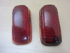 1941 Plymouth Special Deluxe Standard Glass Tail Light Lenses 1941 Plymouth Special Deluxe Standard Glass Tail Light Lenses