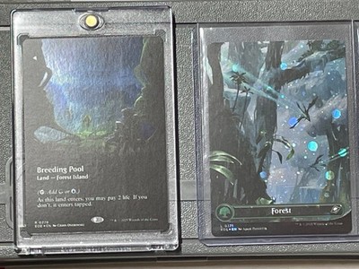 Breeding Pool Foil Extended Art Showcase & Galaxy Forest Edge of Eternities MTG