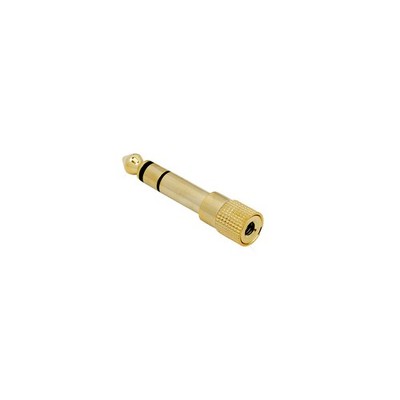 QED - CONNECT 3,5 mm auf 6,3 mm Klinke-Adapter Black