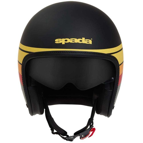 SPADA ACE RANGER MOTORCYCLE HELMET MATT BLACK SCOOTER - Picture 2 of 9
