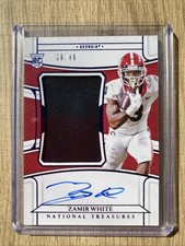 2022 PANINI NATIONAL TREASURES 38/49 ZAMIR WHITE RPA RC# 59 GEORGIA/ LA RAIDERS