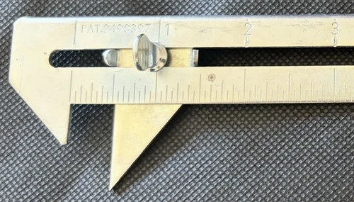 Cain Manufacturing 6" Sheet Metal Marking Ruler Scribe 
