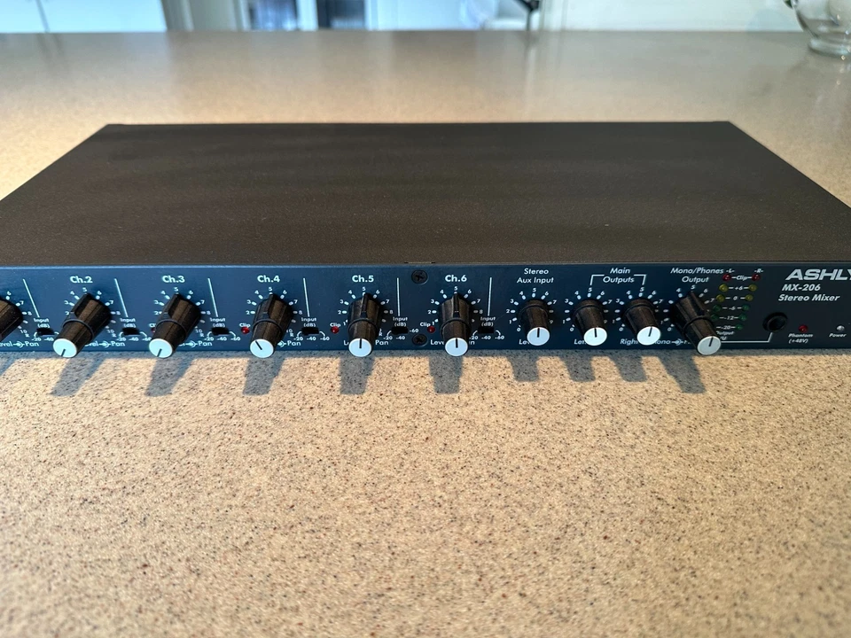 Ashly MX-206 Stereo Microphone/Line Mixer - Image 2 of 4