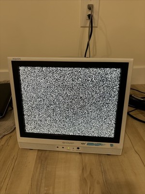 Sharp AQUOS LIQUID CRYSTAL TV  LC-13S1U-W Retro Gaming 13'' Works Great! No Remot