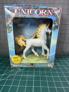 1996 Unicorn Panoramic Display & Scroll Shadowbox Collectibles W/ Box