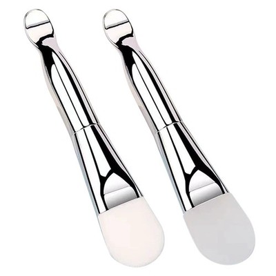 2Pcs Dual Head Silicone Mask Brush Soft Bristles Reusable Face Cleansing Tool