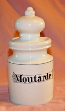 Porcelaine d'Auteuil service Elisa Pot à moutarde  création Jacques Lobjoy  TBE