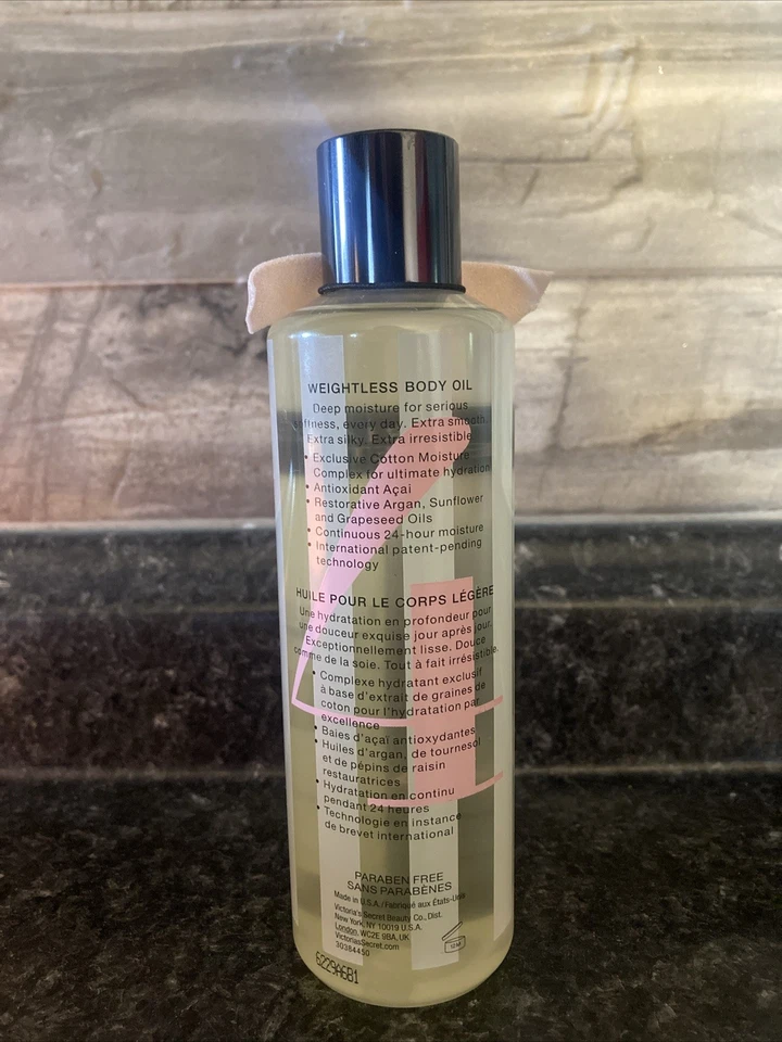 Aceite corporal sin peso Victoria’s Secret ACAI algodón hidratante 8,4 oz/250 ml Foto 2 de 4