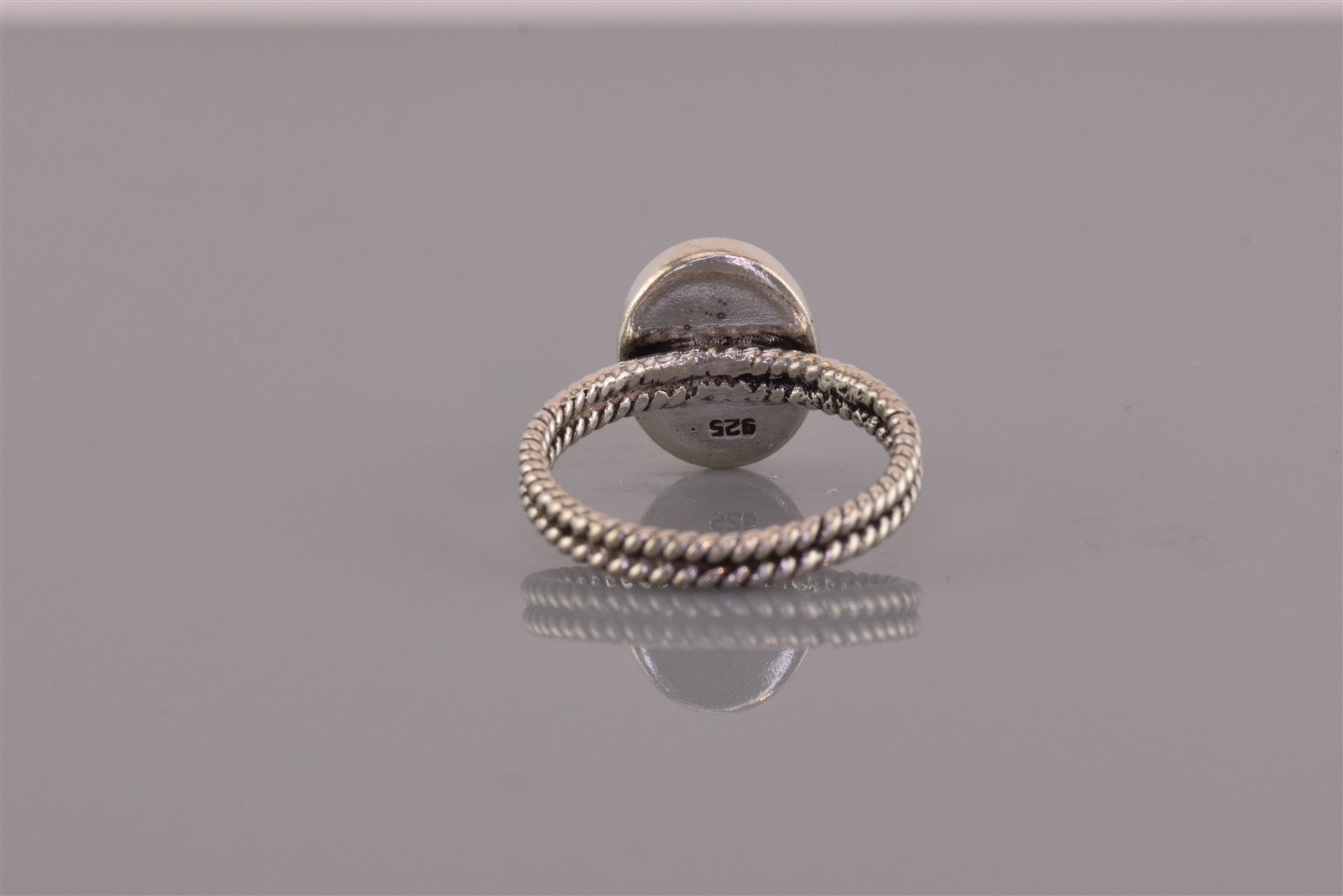 Sterling Silver 13mm Solid Engravable Oval Double… - image 4