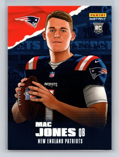 2021 Panini Instant Illustration Mac Jones Patriots Rookie /5553 #IS-MJ 2649