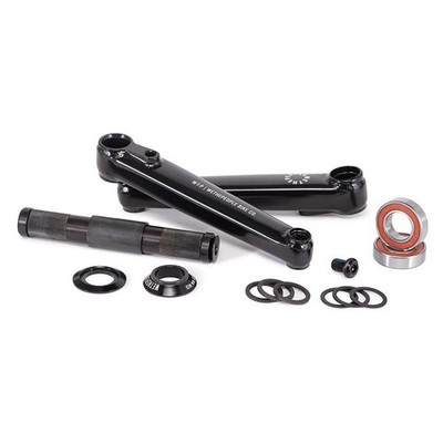We The People Logic 3-Piece Steel BMX Crankset with 22mm Spindle & BB Included