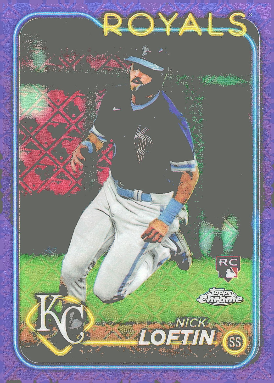 2024 Topps Chrome #183 Nick Loftin Purple Refractors #/250