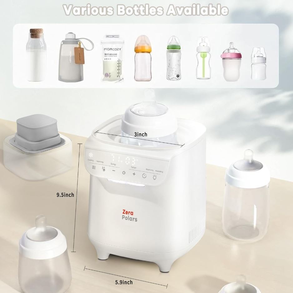 8 in 1 Baby Bottle Breastmilk Cooler & Warmer Newborn Essentials Must Have