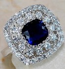 4CT Heat Treated Kyanite 925 Sterling Silver Ring Sz 7 U1-1 — photo 1
