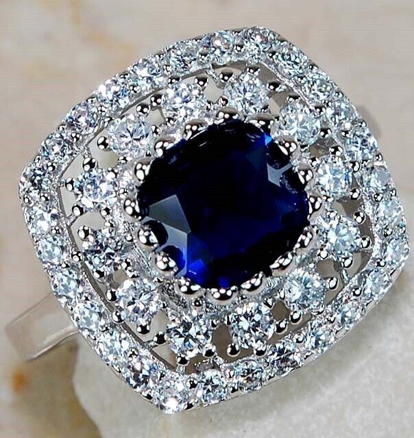 4CT Heat Treated Kyanite 925 Sterling Silver Ring Sz 7 U1-1