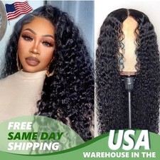 Transparent Lace Wigs Human Hair 5x5 Natural Color Water Wave