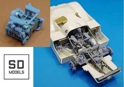 SD-P02+1 1/24 Porsche 956 [Privateer team Engine] Additional Parts, Tamiya Compa