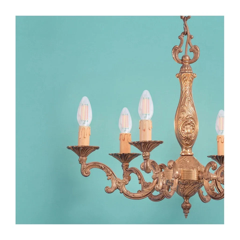 8 Watt C11 LED - Clear - Candelabra base - 2700K - 90 CRI - 760 Lumens - 120 Vol - Image 2 of 4