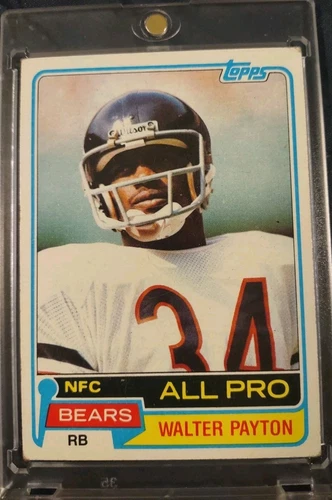 Walter Payton 1981 Topps Football Card #400 - Chicago Bears Running Back HOF