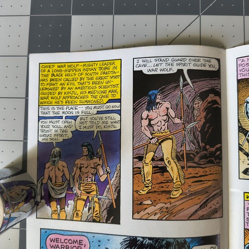 Vintage Werewolf The Last Warrior NES Fold-Out Mini Comic Promo Insert Data East - Picture 11 of 19