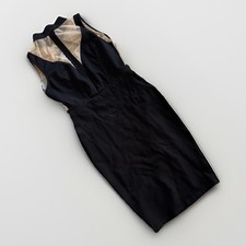 Windsor Black Sheath Dress Sz Small Cocktail Mesh Backless