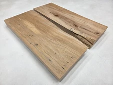 22" Set Of 2 Hard Maple Live Edge Lumber Wood Kiln Dried Board Slab