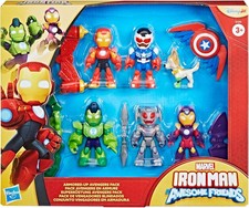 Hasbro Marvel Iron Man e i Suoi Fantastici Amici, Confezione Avengers in Armatur
