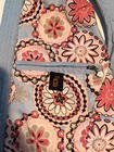 Ariat quilted vest is light blue and features a floral patterned lining sz sp — photo 4