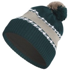 adidas Golf Mens COLD.RDY 3 Stripes Traditional Knit Classic Pom Hat