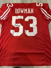 SAN FRANCISCO 49ers Navarro Bowman Signed Jersey Red Stitch JSA Certified Sz XL