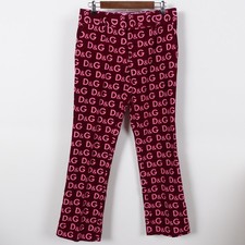 Vintage 90s Dolce Gabbana Mens Corduroy All Over Print Holiday Pants 32 Italy