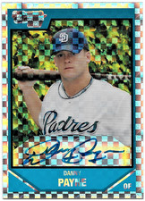 2007 Bowman Draft Chrome Danny Payne X-Fractor Auto /225 BDPP139 Padres