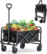 Carrello Da Spiaggia Pieghevole Carrello Con Ruote Portatutto Trasporto Pieghevo