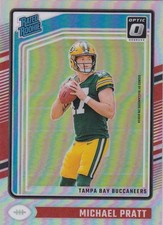 2024 Optic Football Michael Pratt RC Rated Rookie Silver Prizm #280 Packer  PWE